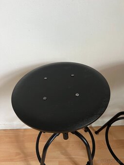 IKEA KULLABERG – 2× barová židle/stolička, černá - 3