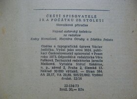 Čeští spisovatelé 19. a 20. století - 3
