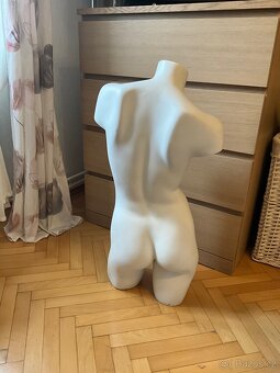 Plastové dámské torzo 3/4 těla - 3