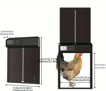 Automatická dvířka do kurníku s časovačem NOVÁ akce model II - 3