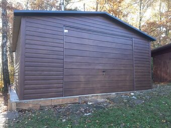 Plechová garáž 5x6m - 3