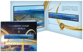 Nejdelší poštovní známka na světě 184mm v dárkových deskách - 3
