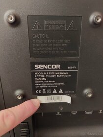 Prodám televizorů SENCOR SLE 22F51M4 Titanium - 3