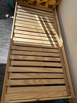 Výsuvná postel se šuplíky včetně roštů 200x90(180) cm - 3