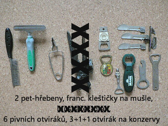 PIVNÍ (sklo, otvíráky, polštář)+VINNÉvěci, NOŽE aj. - 3