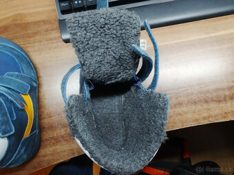 D.D step vel. 32 Dětské zimní kožené barefoot boty W063-4275 - 3