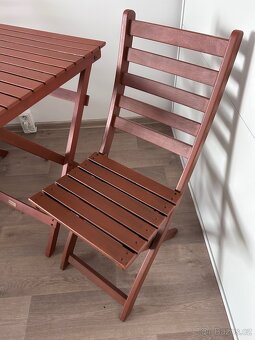 Dřevěný balkonový set - 3