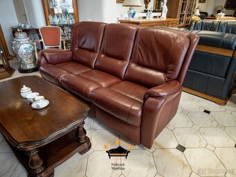 Sedací celokožená souprava 3+2+1 - 2x relax manual - 3