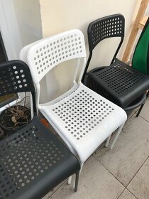 Venkovní zahradní židle Ikea Adde bílá - 3