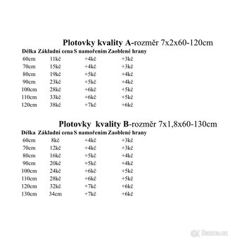 Plotové dílce levně - 3