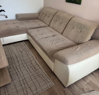 Bezova rozkladaci sedaci souprava 300x110x190 - 3