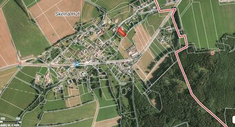 Prodej stavebního pozemku 1205 m2 ve Skelné Huti u Chudenína - 3