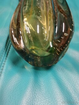 Váza, hutní sklo. - 3