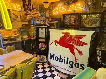 Obří poutač - cedule MOBILGAS - ORIGINÁL 1950 - 3