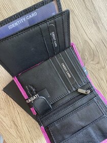 Kožená dámská růžová peněženka z pravé kůže - 3