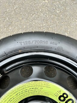 Dojezdové kolo s pneu 125/70 R16 5x112 5Q0601027BJ - 3
