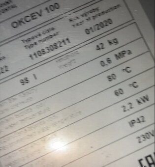 Bojler Dražice OKCEV 100, elektrický 2,2kW - 3