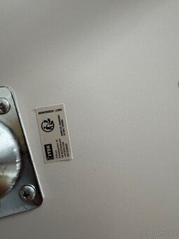 Odkládací stolek TAPS 40×40 bílá/bambus - 3