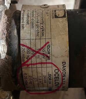 Prodám kotel na tuhá paliva DAKON DOR 24kW - 3