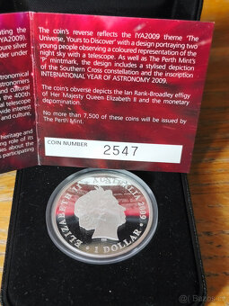 1 Oz stříbrná mince 2009 Astronomy - 3