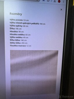 Moderní 2místná rozkládací  sedačka - 3