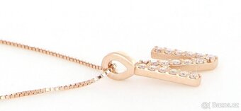 Přívěsek z 18kt růžového zlata s diamanty - 3