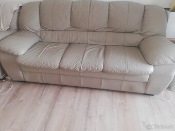 KOŽENÁ SEDACÍ SOUPRAVA 3+1 - 3