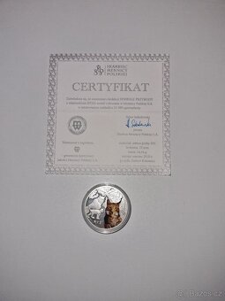 ZLEVNĚNO 1/2 oz stříbrná mince rys - 3