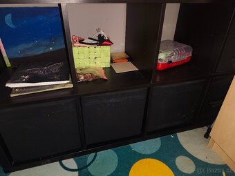 Ikea černá knihovna 4x4 černá - 3