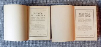 Praktická hospodyňka, starožitné knihy z roku 1928, oba díly - 3