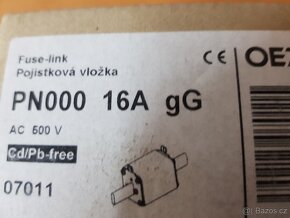 Nožová pojistka PN 000- 16A 3ks - 3