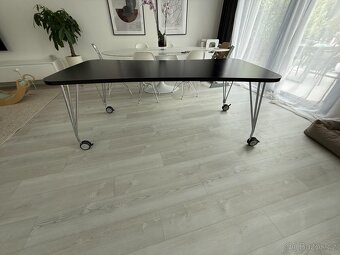 Designový stůl Kartell MAX – 190 cm, černý s schromem - 3