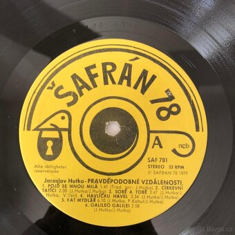 Jaroslav Hutka – Pravděpodobné Vzdálenosti (LP) - 3