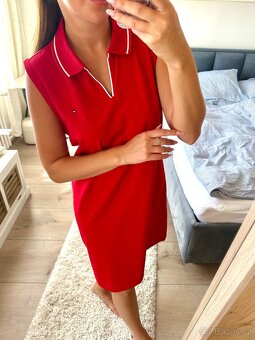 TOMMY HILFIGER ČERVENÉ LETNÍ ŠATY - 3