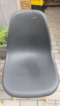 Židle plast / dřevo - 3