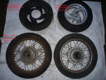 prodám kola na skutr a různé díly na pionýra, na motorky.... - 3