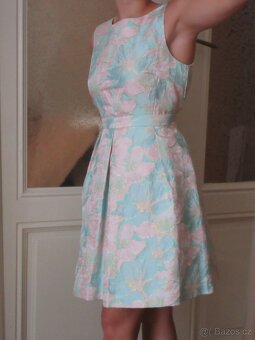 Tyrkysové elegantní šaty - 3