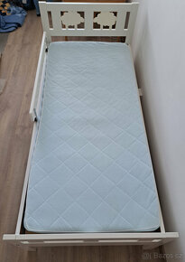 Dětská postel IKEA KRITTER bílá, 70x160 cm - 3