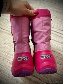 Crocs Kids' Waterproof Boot Party Pink/Candy Pink - 3