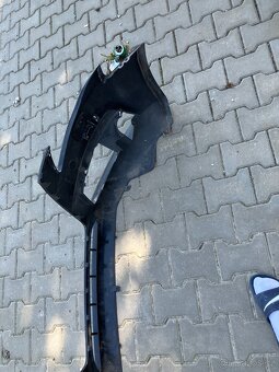 Predni naraznik audi a4 b8 07-12 cerny ostrik pdc - 3
