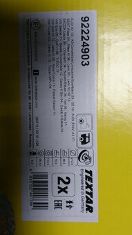 Zadní brzdové kotouče TEXTAR pro VW Touran (1T1, 1T2) - 3