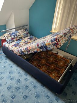 Polohovací postele s úložným prostorem– 110×200 cm - 3