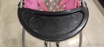 Houpačka pro panenky s jídelní židličkou 2v1 - 3