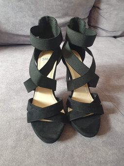 OMG Sandály s vysokým jehlovým podpatkem - Černé vel. 39 - 3