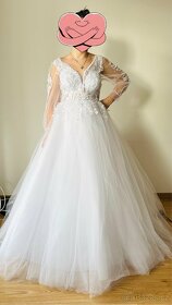 Svatební šaty nové M,L, XL - 3