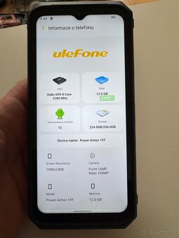 Ulefone Power Armor 19T 12GB/256GB Black V záruce. - 3