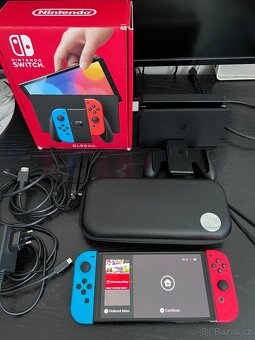 Nintendo Switch OLED v záruce super stav + možné i hry - 3