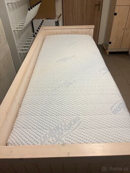 Dvojlůžko z masivu 2x 80x 200 cm - 3