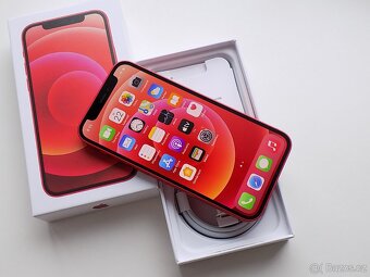 APPLE iPhone 12 mini 128GB Product RED - ZÁRUKA - 100% BATER - 3