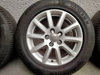 Alu kola originál Audi, 7,5J x r16, 5x112, ET 45, Letní pneu - 3